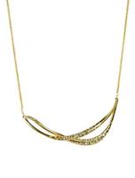 alexis bittar crystal encrusted gold twined neckla