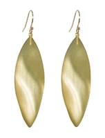 Alexis Bittar | gold long leaf earrings