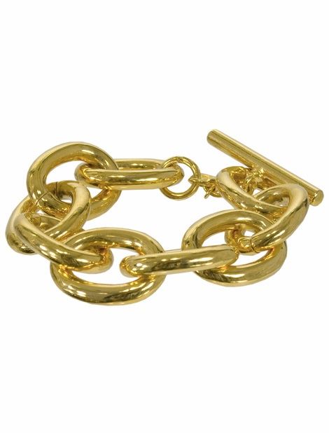 ben amun jewelry - gold large link chain bracelet